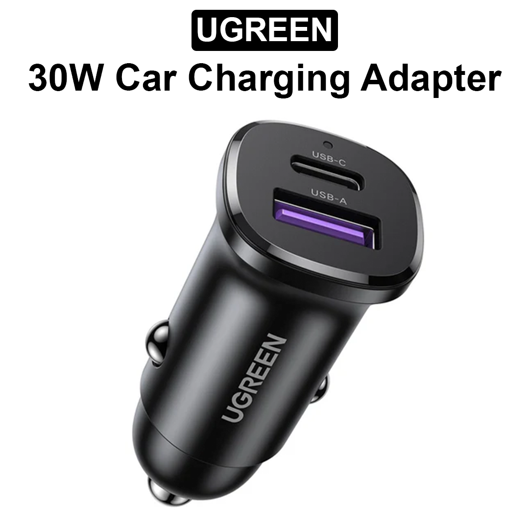 30W Car Charging Adapter (1x USB C | 1x USB A) - 25845