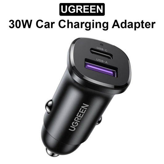 30W Car Charging Adapter (1x USB C | 1x USB A) - 25845