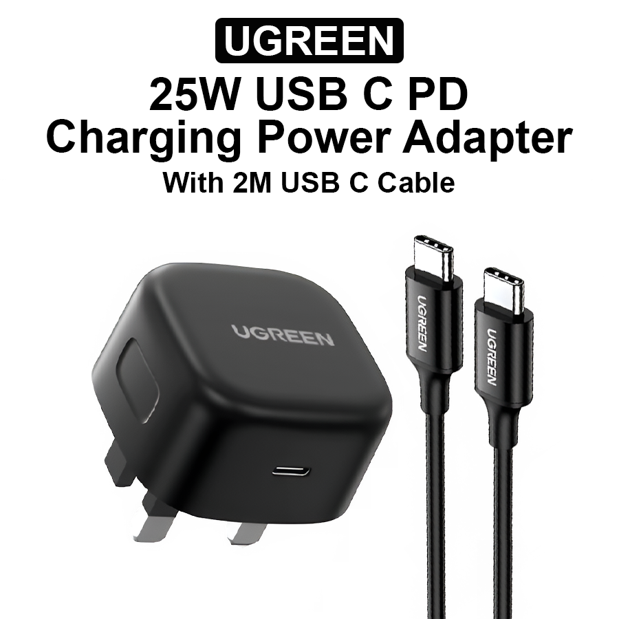 USB C | PD 25W Fast Charging Power Adapter with 2M Cable - 50577