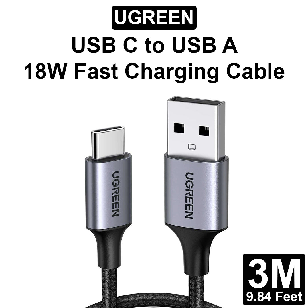 USB C to USB A 18W Fast Charging Cable - 3M - 60408