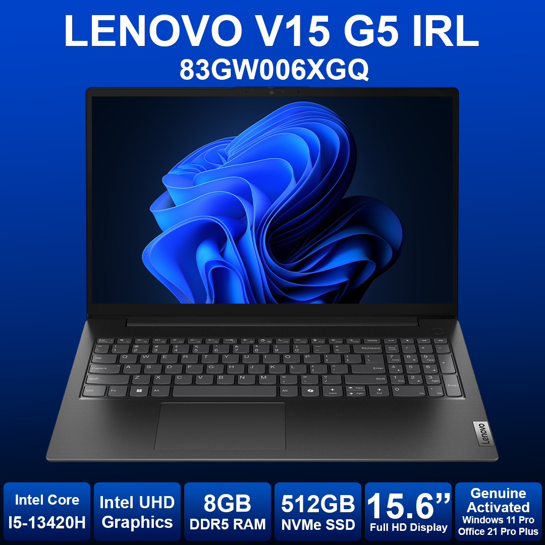 Lenovo V15 G5 15.6" I5 13th 8GB RAM 512GB SSD Laptop