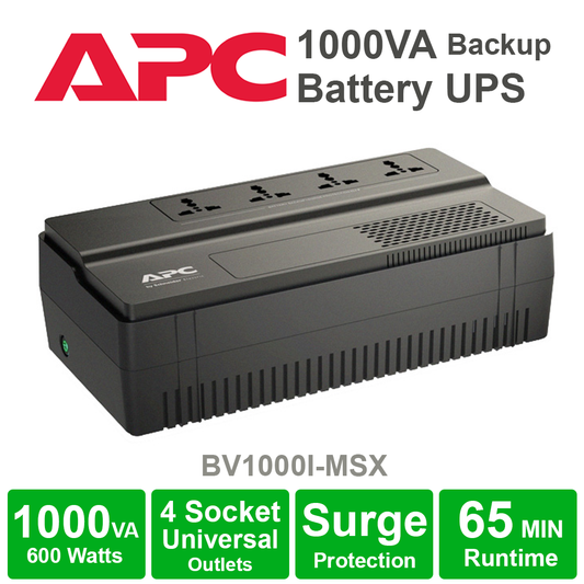 APC 1000VA Backup Battery UPS - BV1000I
