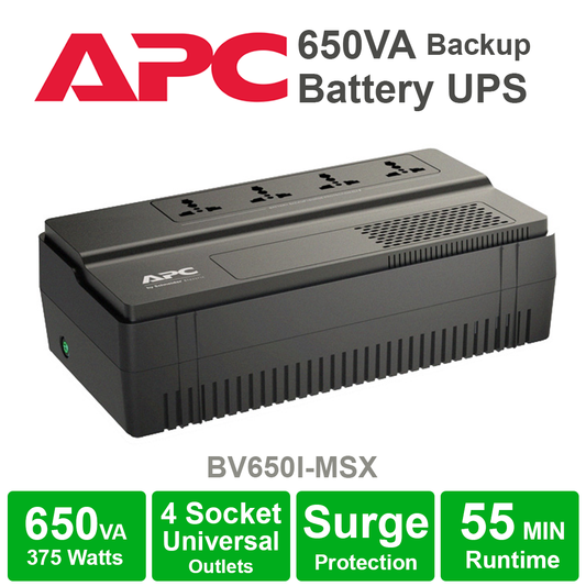APC 650VA Backup Battery UPS - BV650I