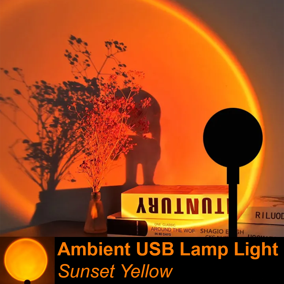 Ambient USB Lamp Light - Sunset Yellow