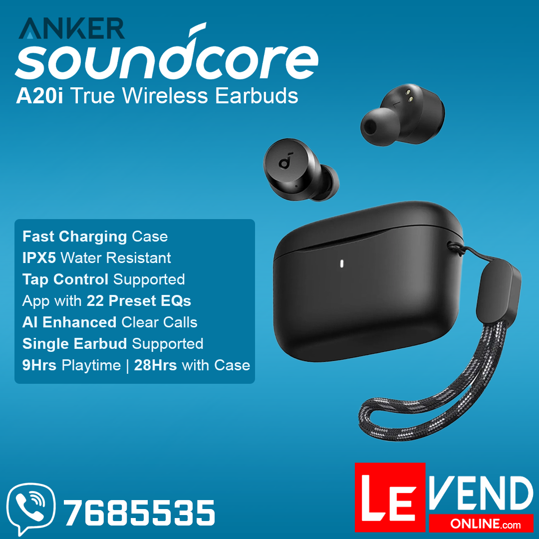 Anker Soundcore A20i True Wireless Earbuds Black Le Vend Online
