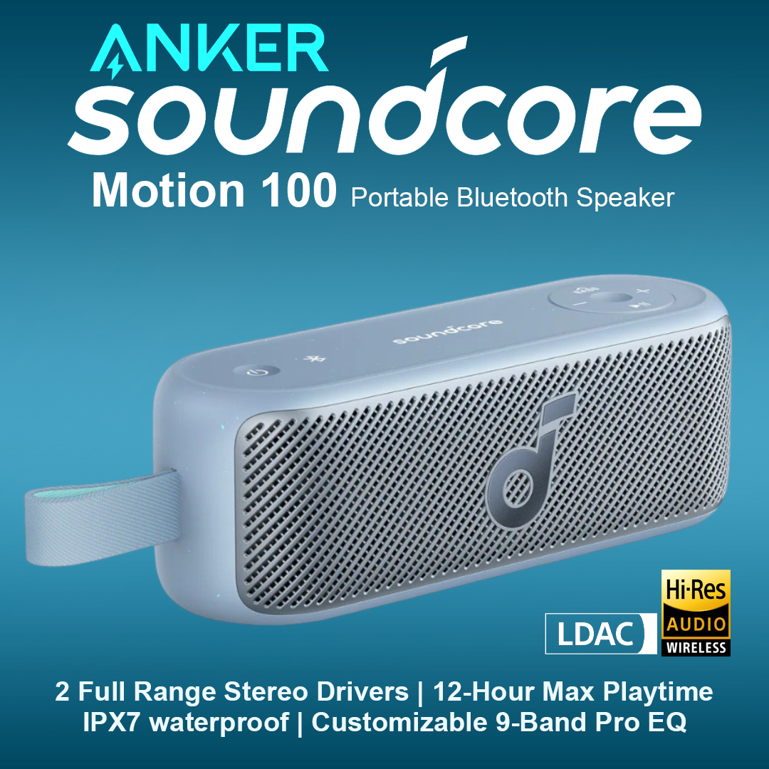 Anker Soundcore Motion 100 Hi-Res Portable Waterproof Speaker