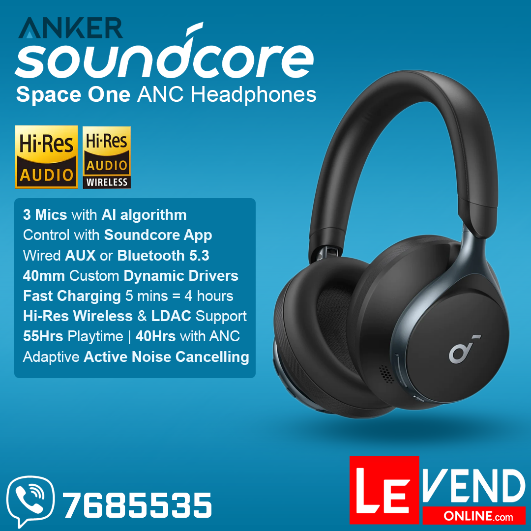 Anker Soundcore Space One Active Noise Cancelling Headphones Le