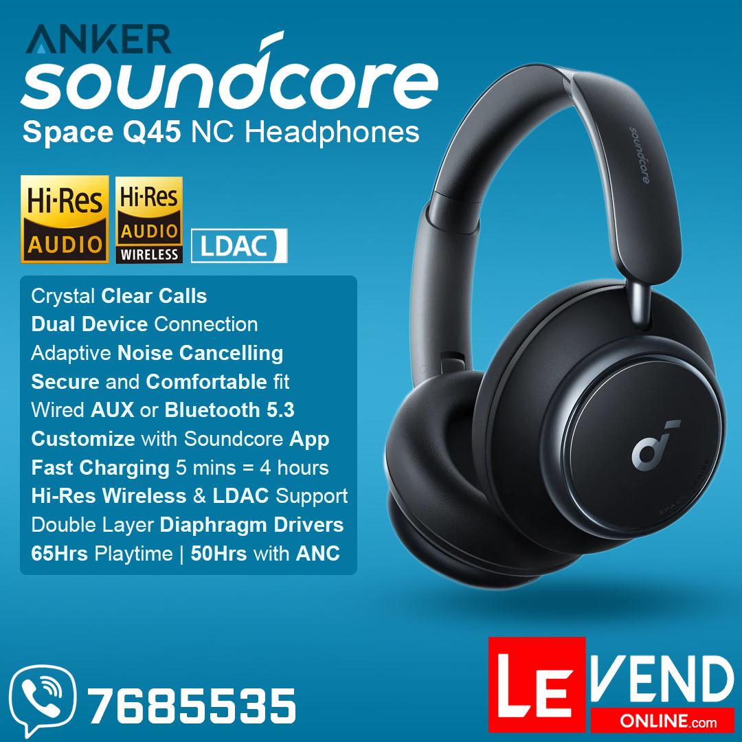 Anker Soundcore Space Q45 Noise Cancelling Headphones – Le Anker Soundcore Space Q45 Noise Cancelling Headphones – Le