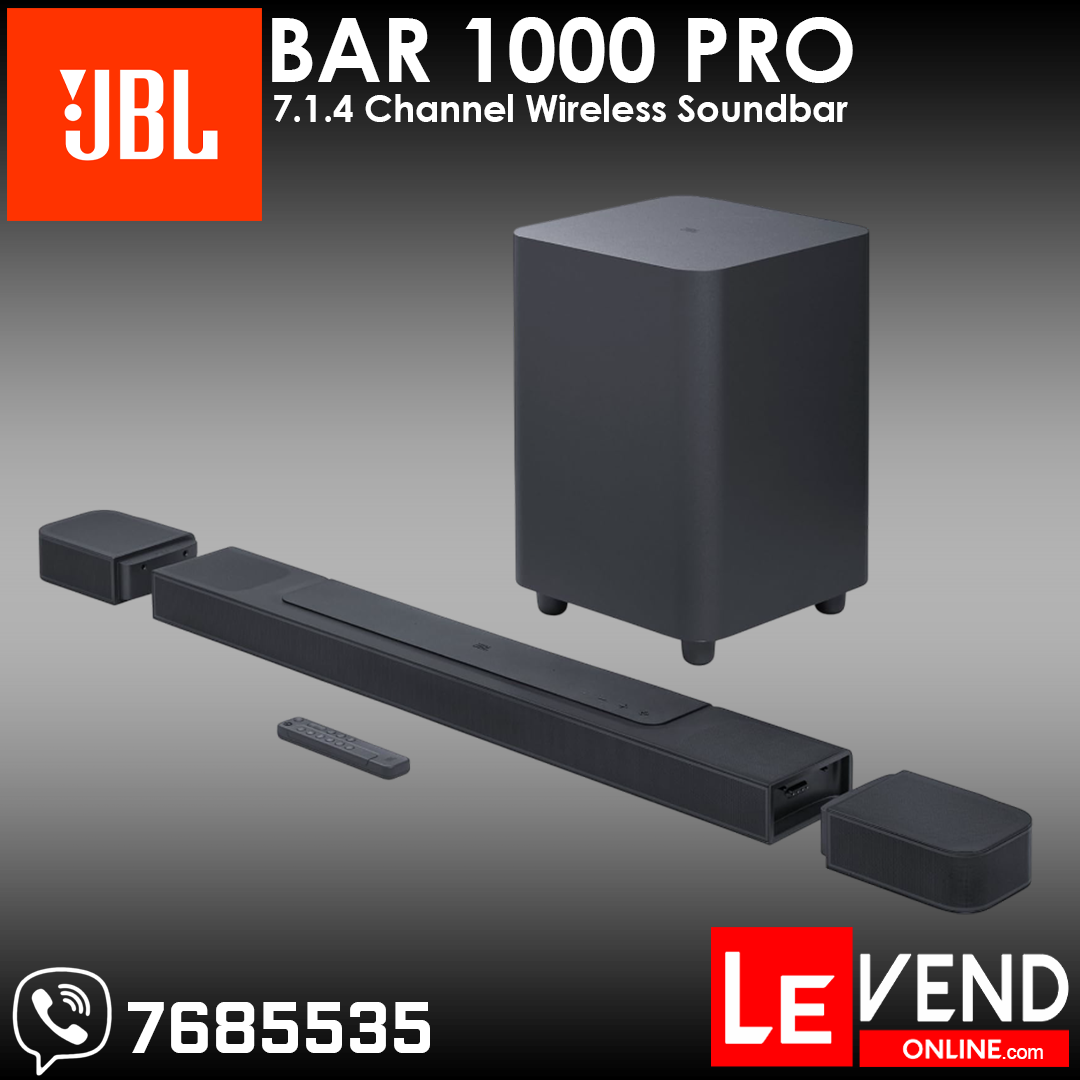 JBL Bar 1000 PRO 7.1.4 Wireless Surround Soundbar | levendonline – Le Vend  Online