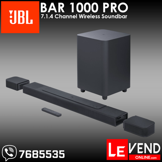 JBL Bar 1000 PRO | 7.1.4 Chn Wireless Soundbar