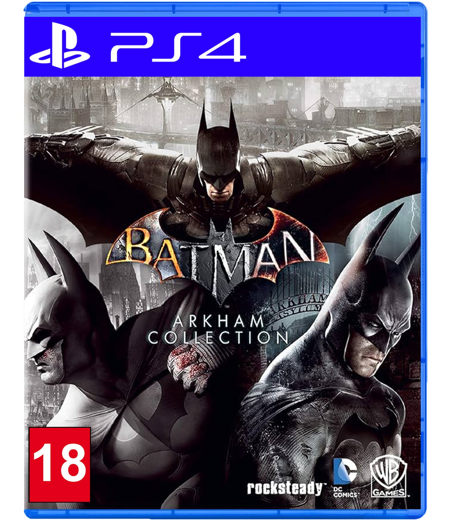 Batman Arkham Collection - PS4 Game (Includes: Arkham Asylum, Arkham City, Arkham Knight)