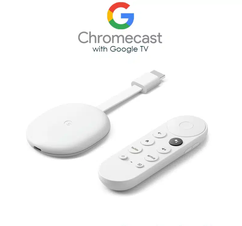 Chromecast with Google TV 4K - Snow