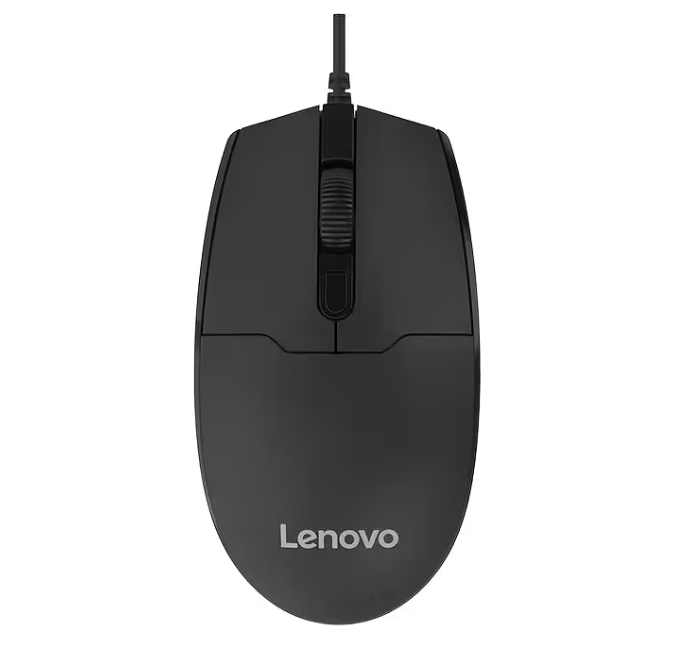 Lenovo M180 Wired Mouse - Black