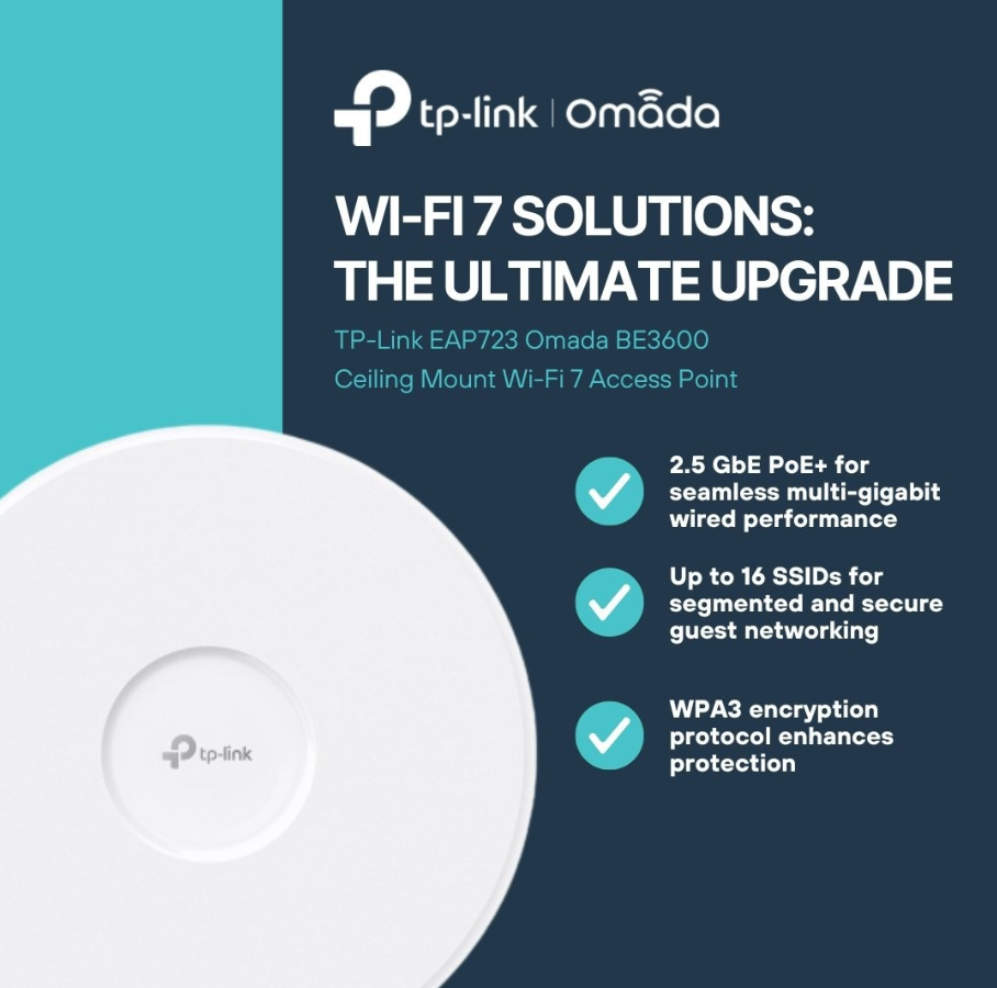 TP Link Omada BE3600 Wifi 7 Access Point - EAP723