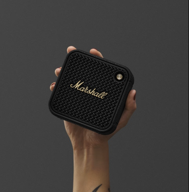Marshall Willen II Portable Bluetooth Speaker - Black & Brass