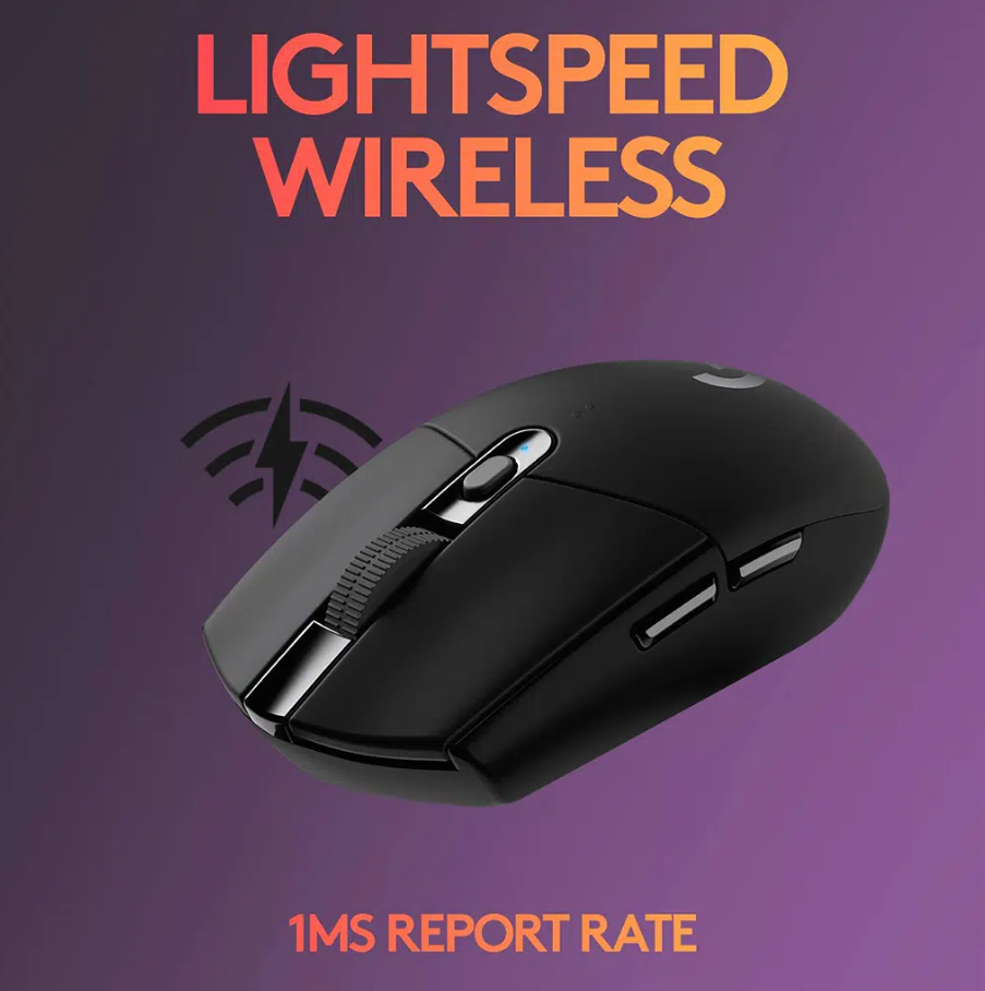 Logitech G305 Lightspeed Wireless Gaming Mouse (Black)
