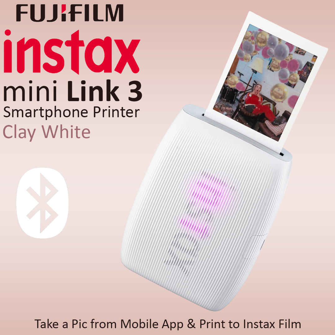 Fujifilm Instax Mini Link 3 Smartphone Printer - Clay White
