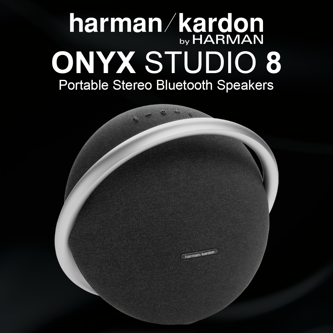 Harman Kardon Onyx Studio 8 Portable Bluetooth Speaker - Black