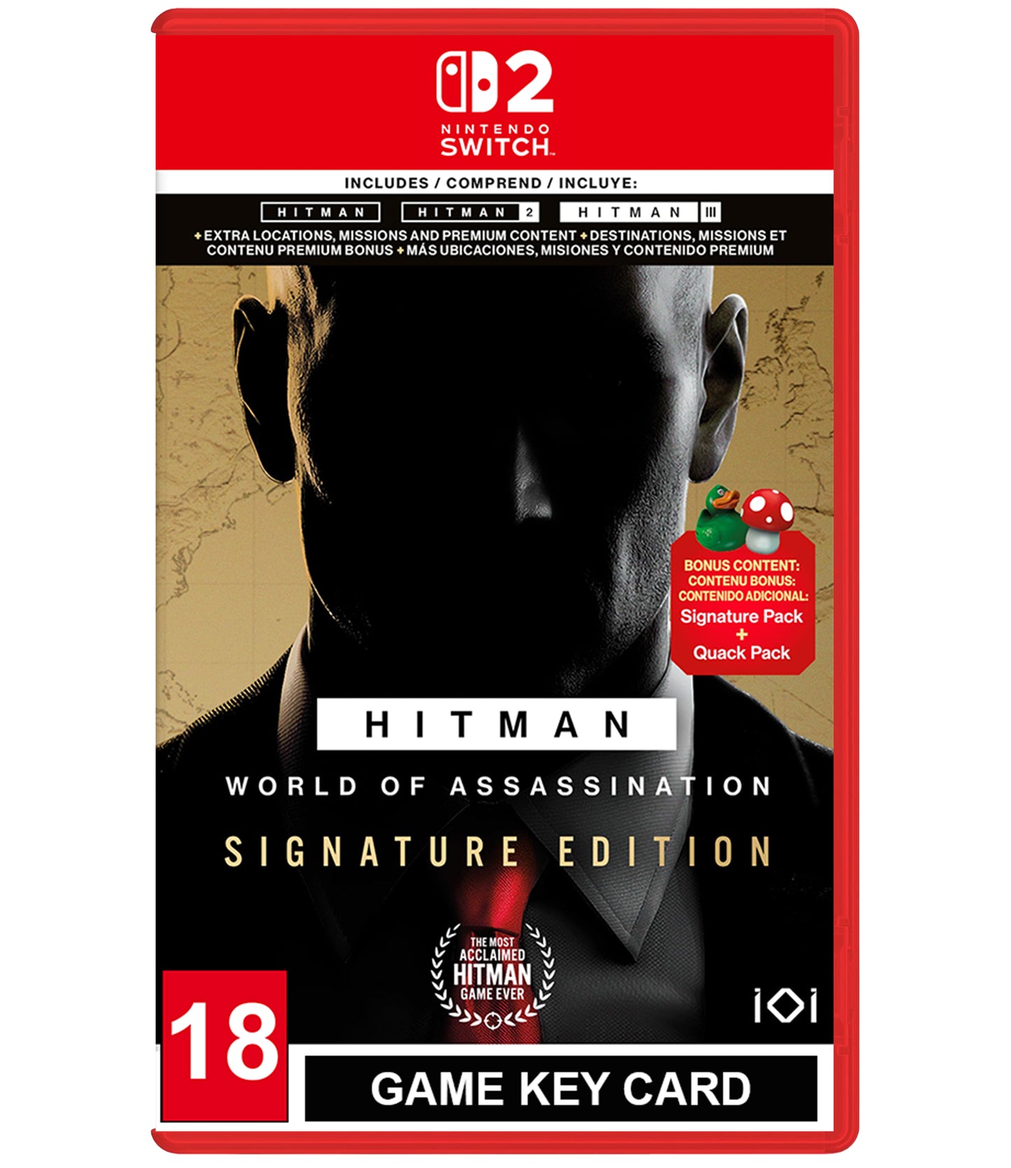 Hitman World of Assasination Signature Edition - Nintendo Switch 2 Game (Includes: Hitman 1, 2 & 3)