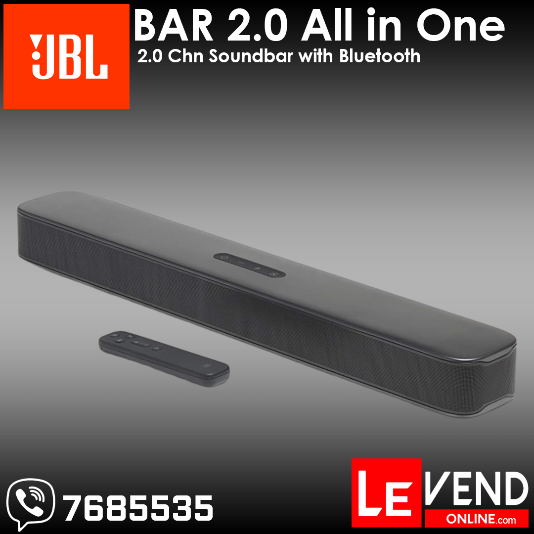 JBL Bar 2.0 All in One Soundbar | Le Vend Online | Maldives JBL Bar 2.0 All in One Soundbar | Le Vend Online | Maldives