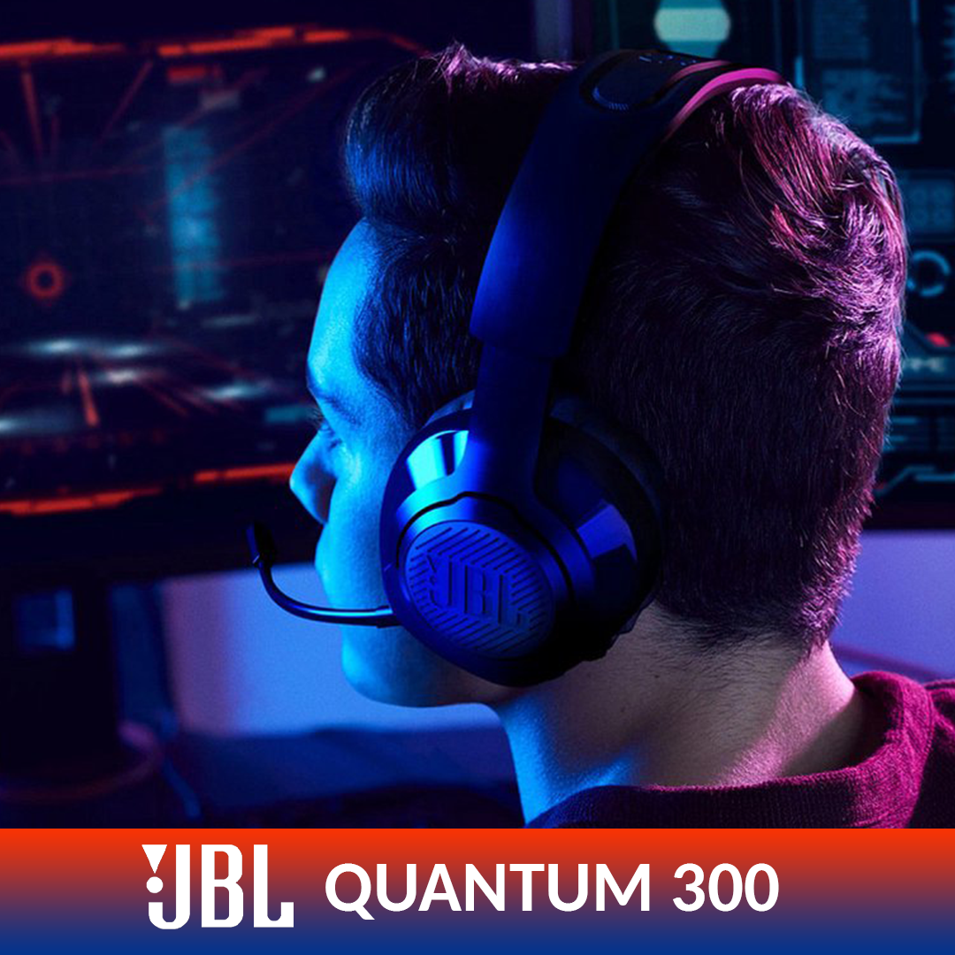 JBL Quantum 300 | Over Ear Wired Gaming Headphones