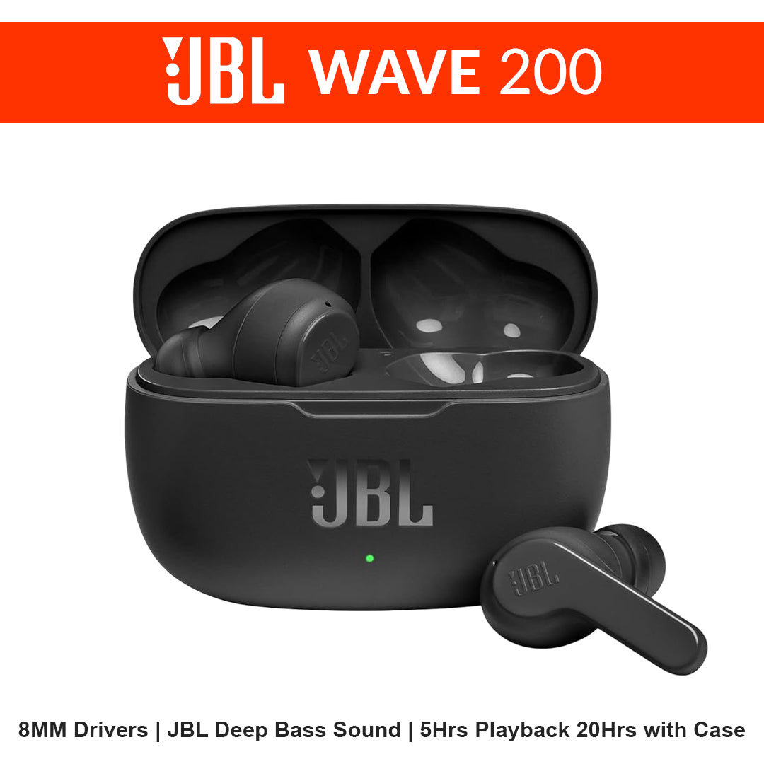 JBL Wave 200 True Wireless Earbuds - Black | Le Vend Online | Maldives