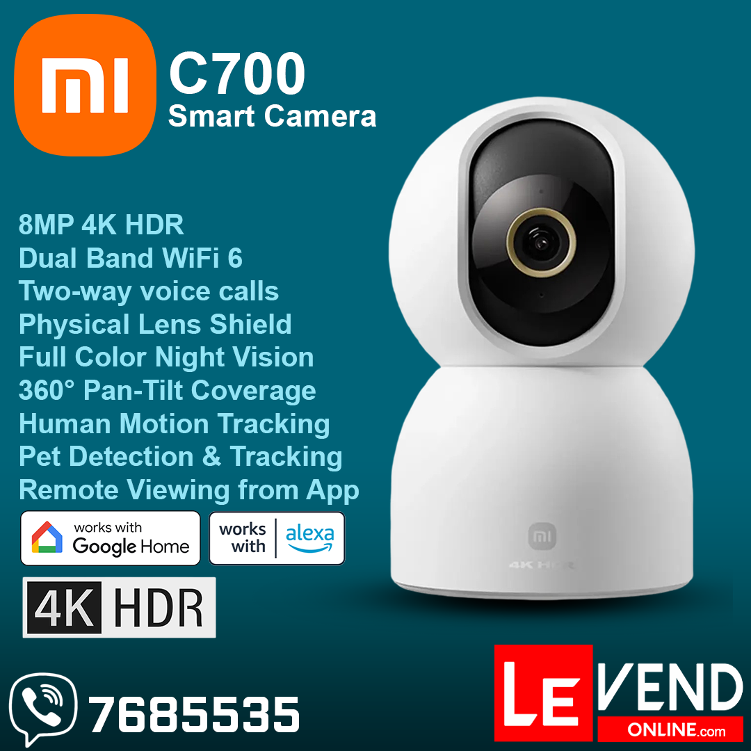 C700 Xiaomi Camera 4k CityLink Xiaomi Smart Camera C700 (4K) White