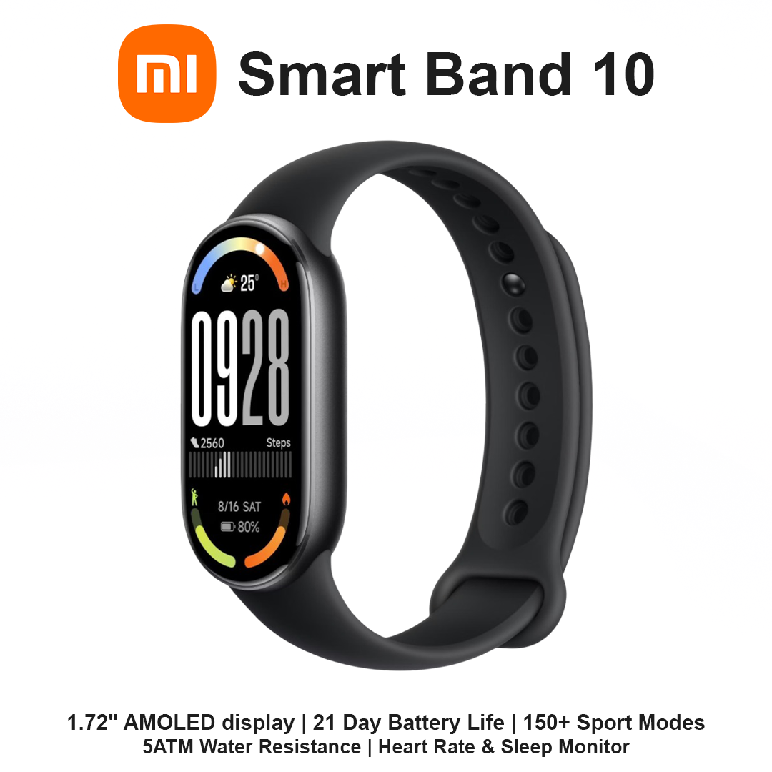 Xiaomi MI Smart Band 10 Fitness Band - Midnight Black