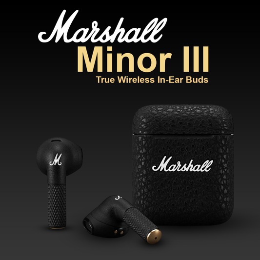 Marshall Minor III True Wireless In-Ear Buds - Black