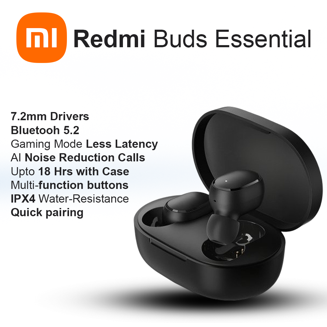 MI Redmi Buds Essential Earbuds - Black