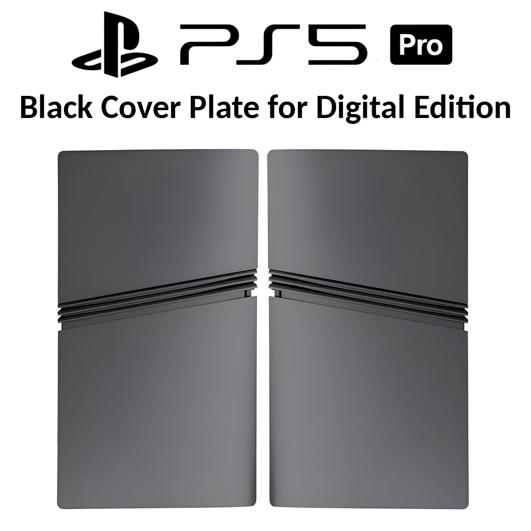 Black Cover Plate for PS5 Pro Digital Edition