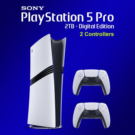 Sony PlayStation 5 Pro 2TB Console (Digital Edition) with 2 Controllers