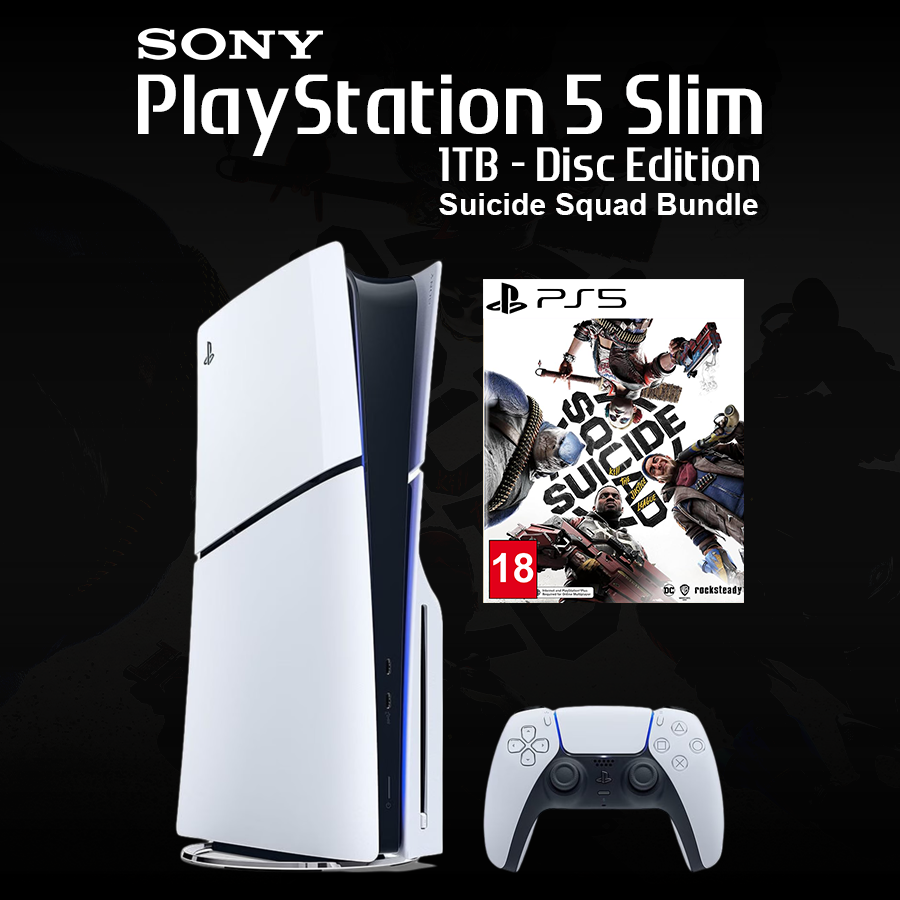 Sony PlayStation Slim 1TB Console Disc Edition Suicide Squad