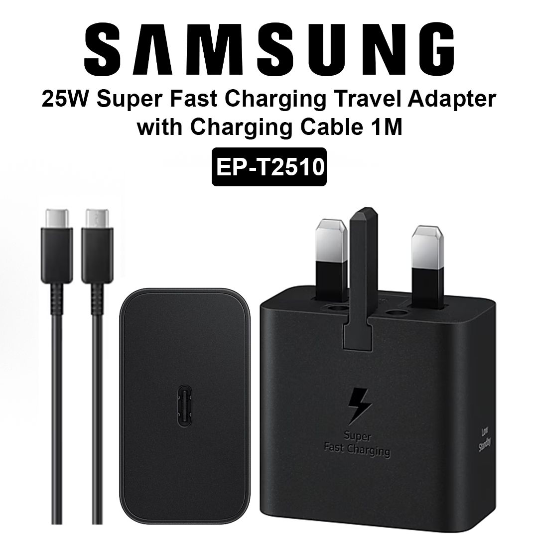 Samsung 25W USB C Power Adapter with USB C Cable