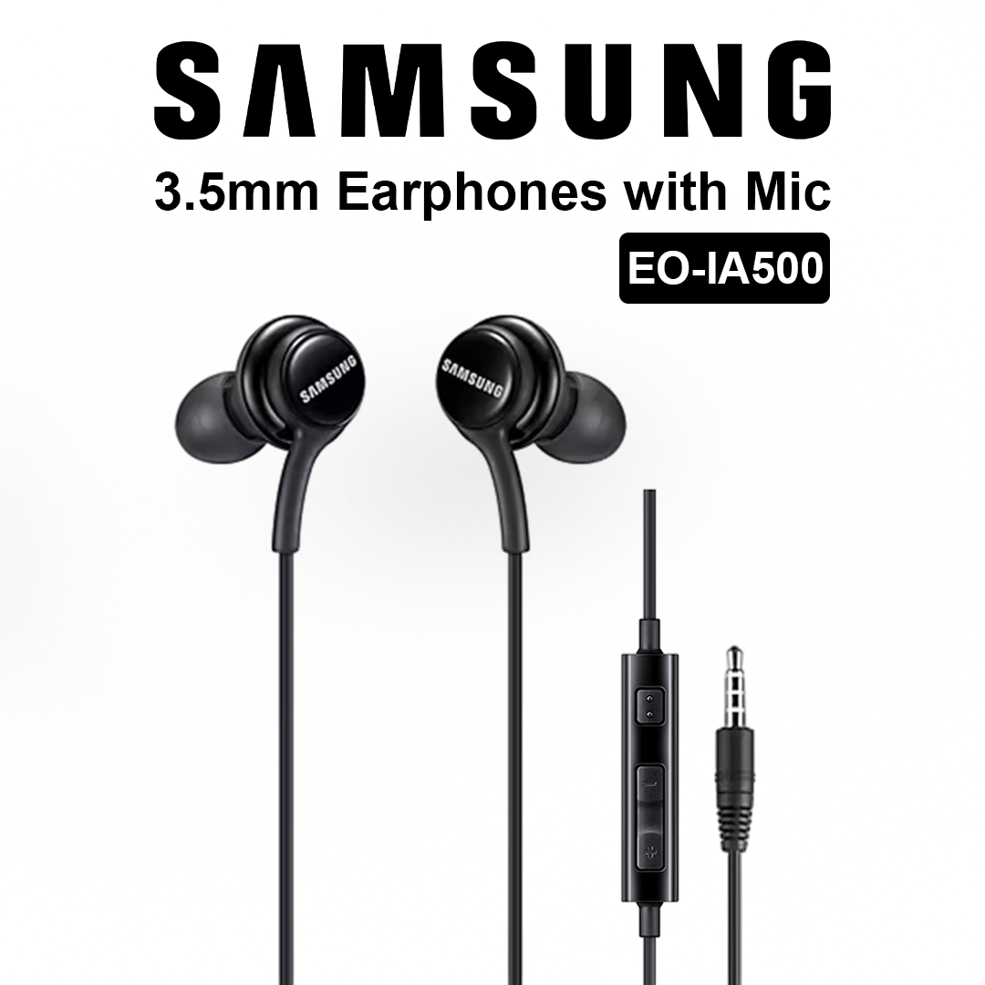 Samsung 3.5mm AUX Wired Earphones with Mic - Black