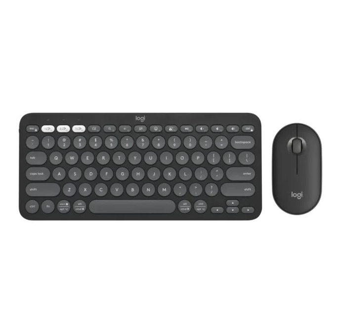 Logitech Pebble 2 Combo Wireless Keyboard - Tonal Graphite