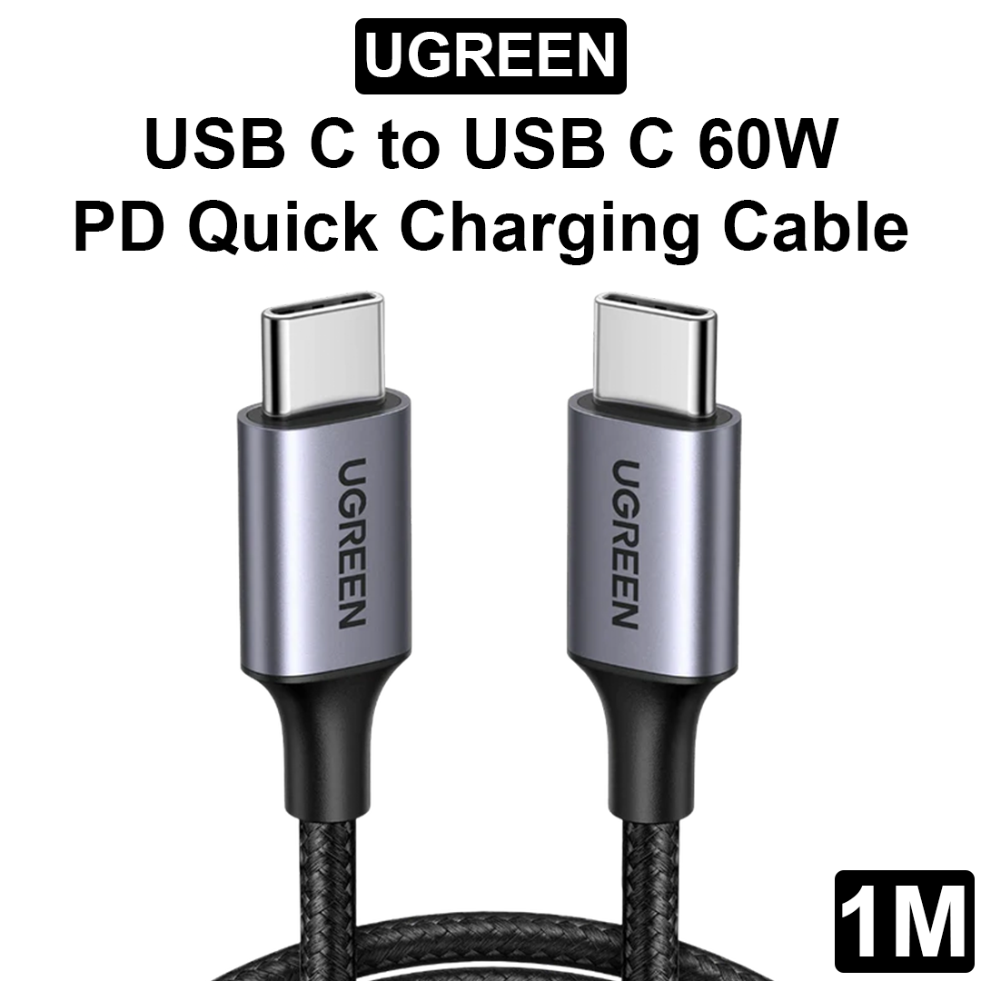 USB C to USB C 60W PD Quick Charging Cable - 1M - 50150