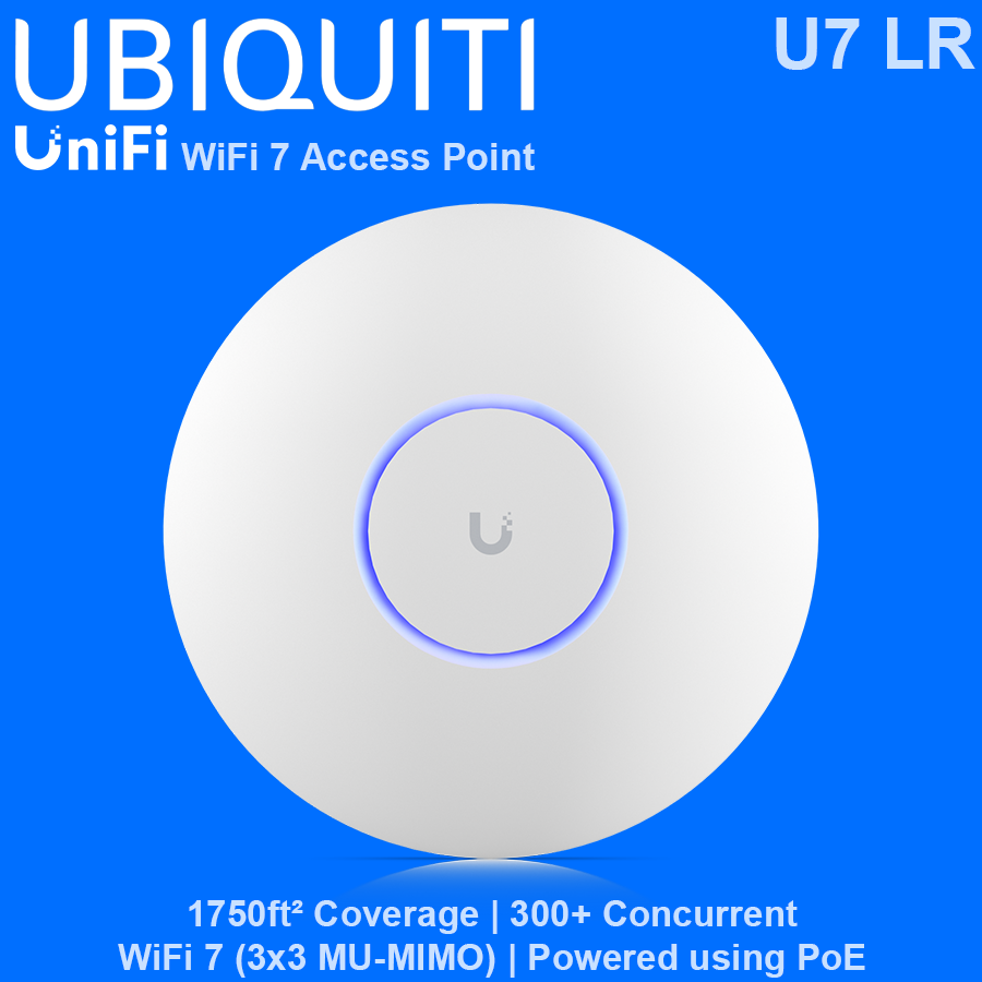 Ubiquiti UniFi U7 LR Long Range WiFi 7 Access Point