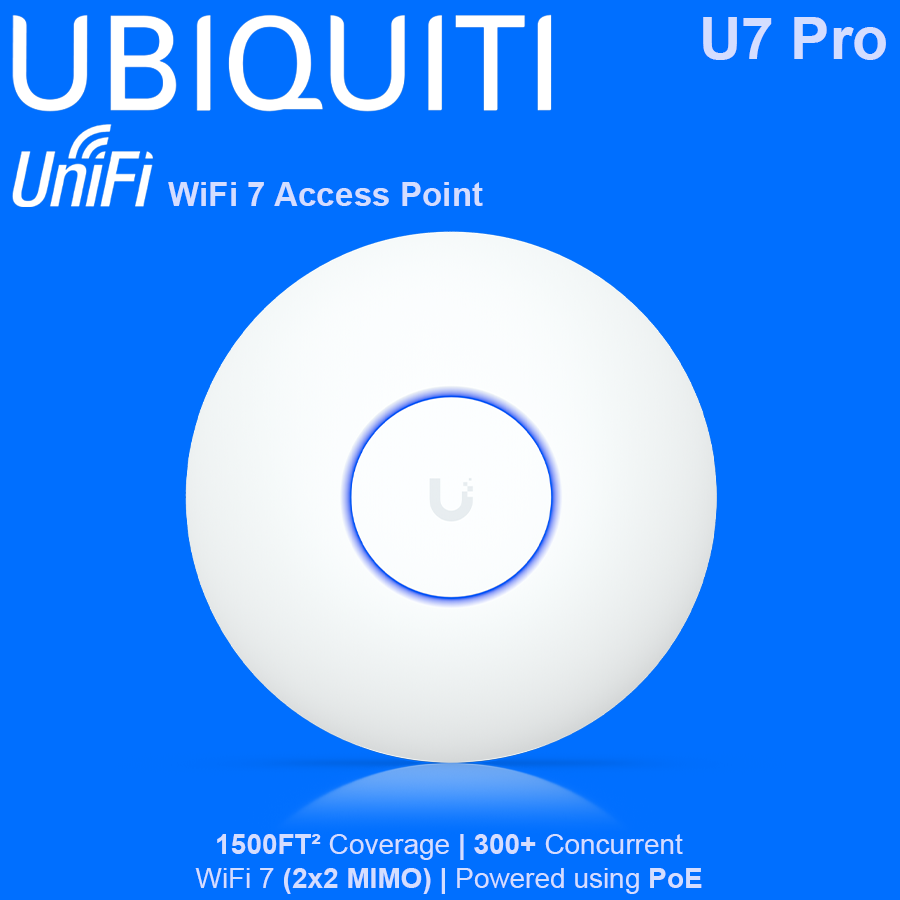 Ubiquiti UniFi U7 Pro WiFi 7 Access Point