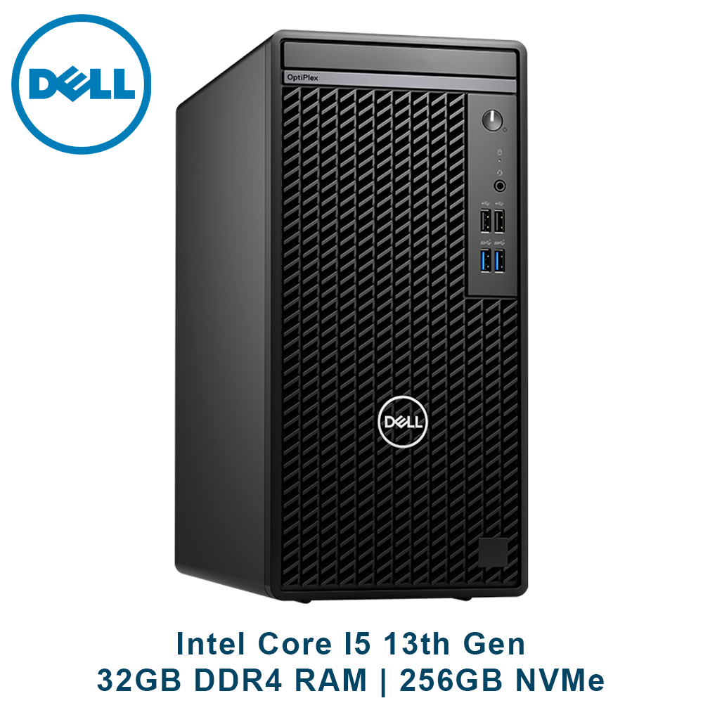 Dell OptiPlex 7010 MT (i5 13th, 32GB RAM, 256GB SSD) Desktop CPU