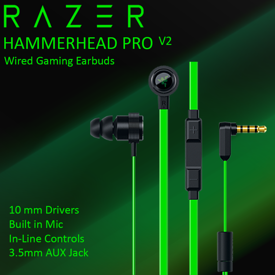Razer Hammerhead Pro V2 Wired Earbuds