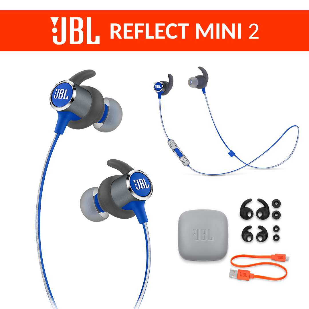 JBL Reflect Mini 2 Wireless in Ear Sport Headphones Blue Maldives Le Vend Online
