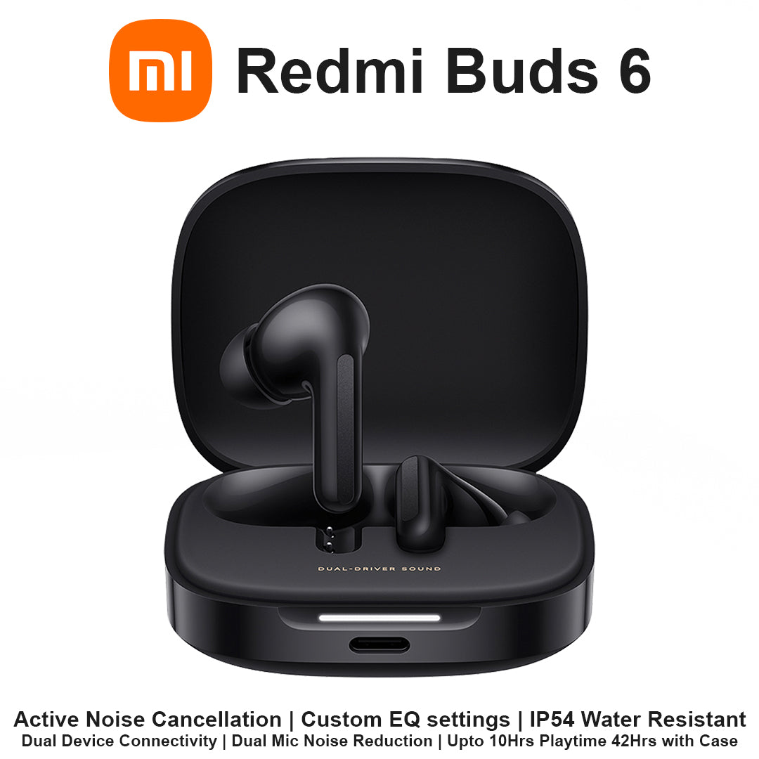 MI Redmi Buds 6 ANC Wireless Earbuds - Night Black