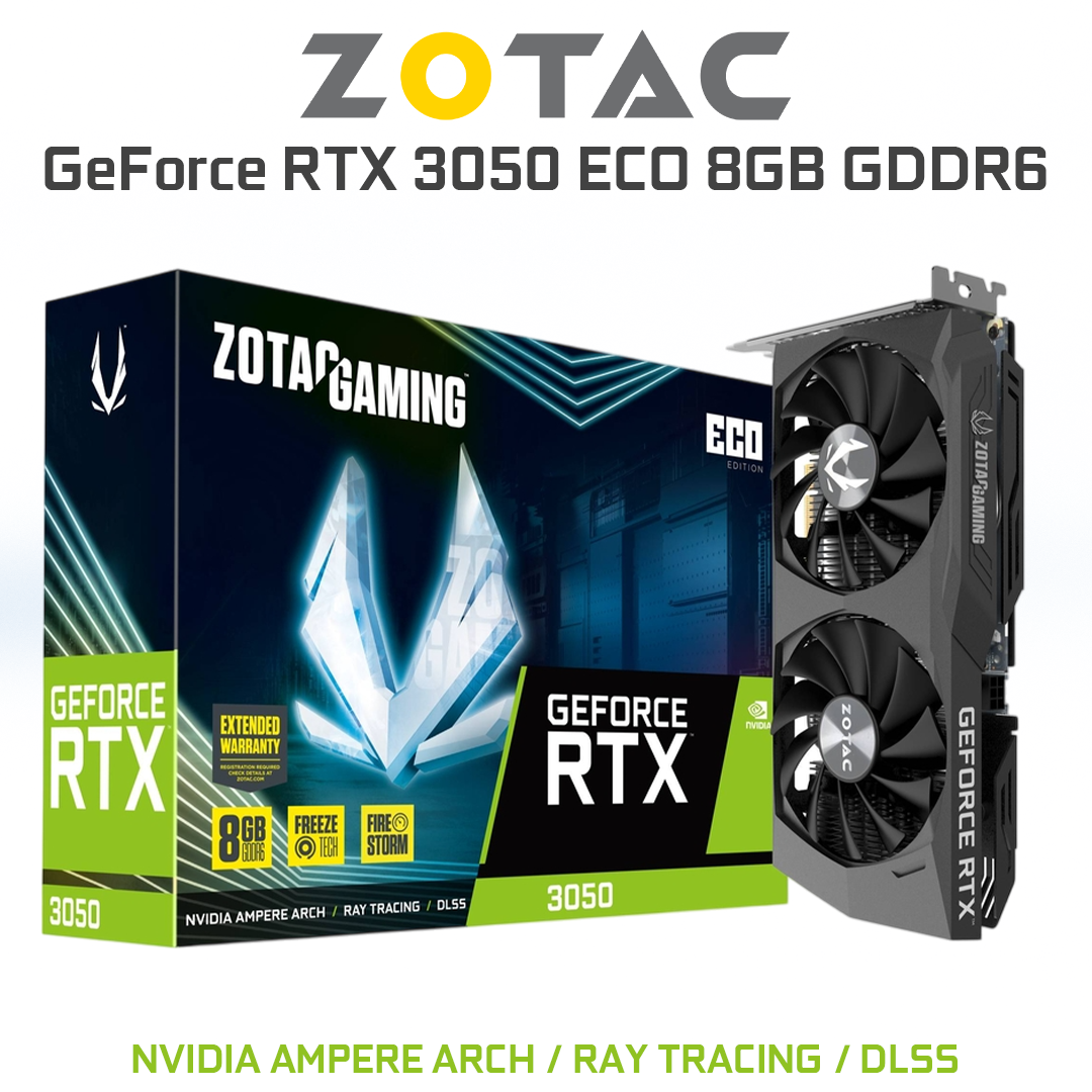 Zotac Gaming RTX 3050 8GB GDDR6 Graphics Card