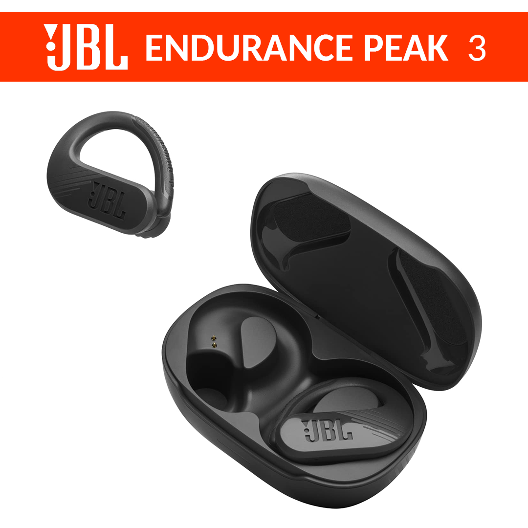 JBL Endurance Peak 3 Dust and Waterproof True Wireless on sale Active Earbuds Black Bra