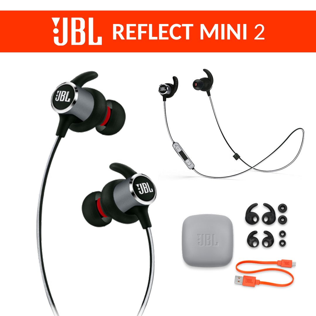 JBL Reflect Mini 2 Wireless in Ear Sport Headphones Black Maldives Le Vend Online