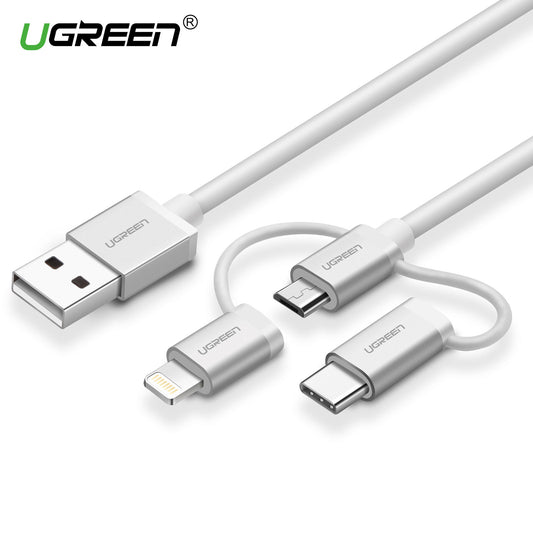Lightining + Micro + Type C - 3 in 1 USB 2.0 Cable - 1.5M - 50203
