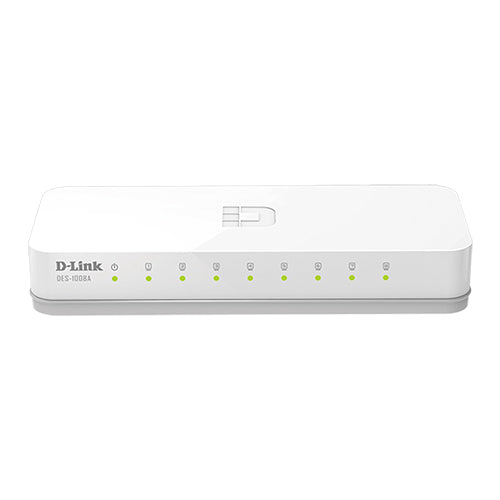 D Link 8 Port Fast Ethernet Network Switch - DES-1008C