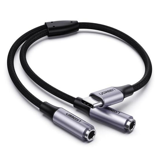 Type C to Dual 3.5 Aux Female Splitter Cable - 30732