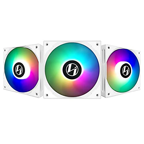 LianLi ST120 RGB High Static Pressure PWN Fan - 3 Pack - White